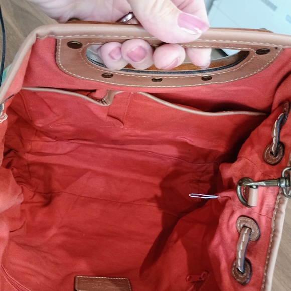 Fossil Multicolor Floral Canvas Tote with Wooden Handles - Picture 5 of 9